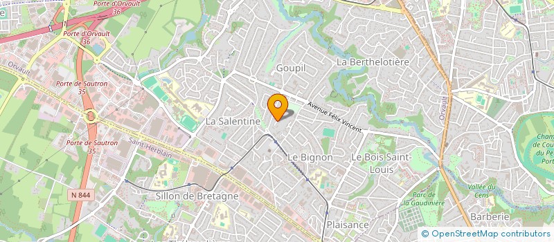 localisation de l'entreprise REAL ESTATE HORIZONS  ORVAULT