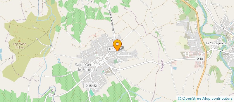 localisation de l'entreprise REAL ESTATE LANGUEDOC  SAINT-GENIES-DE-FONTEDIT