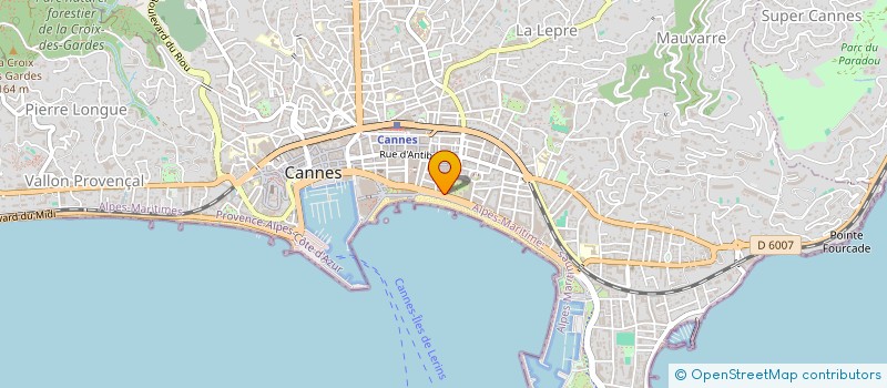 localisation de l'entreprise REAL FOCH à CANNES