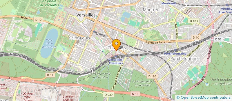 localisation de l'entreprise REAL'GIR à VERSAILLES