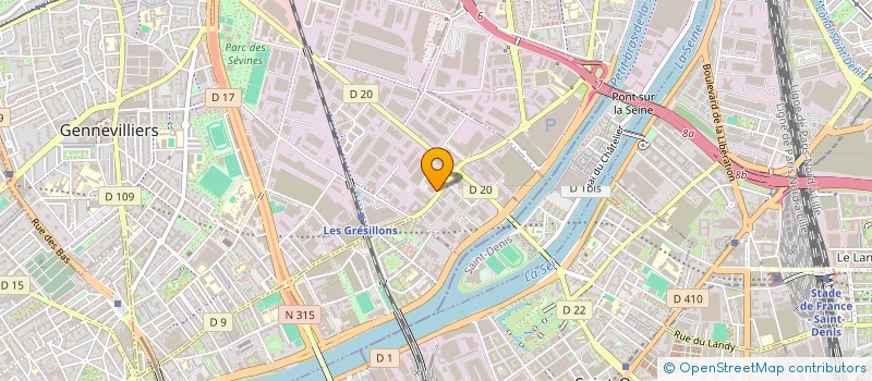 localisation de l'entreprise REAL HABITAT  GENNEVILLIERS