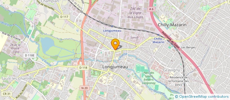 localisation de l'entreprise REAL IMMO à LONGJUMEAU