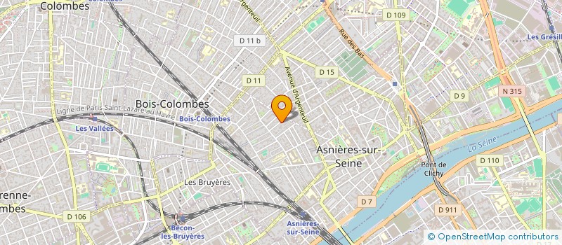 localisation de l'entreprise REAL IMMO  ASNIERES-SUR-SEINE