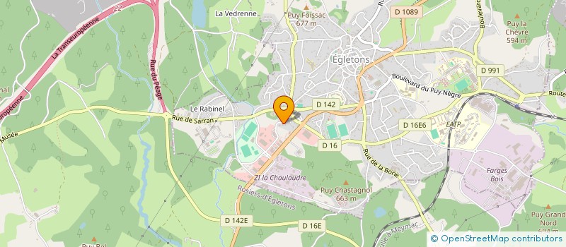 localisation de l'entreprise REAL IMMO  EGLETONS