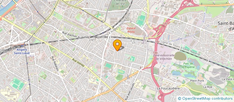 localisation de l'entreprise REAL IMMOBILIER à ANGERS