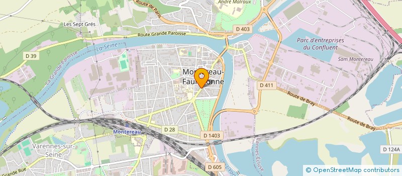 localisation de l'entreprise REAL IMMOBILIER  MONTEREAU-FAULT-YONNE