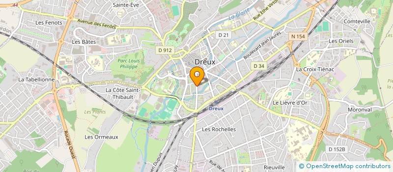 localisation de l'entreprise REAL INVEST à DREUX