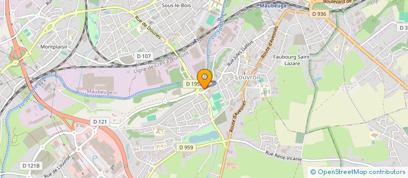 localisation de l'entreprise REAL MEUBLES SOC  LOUVROIL