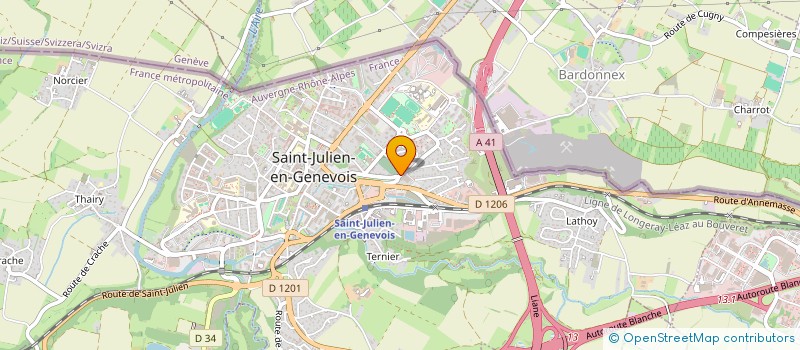 localisation de l'entreprise REAL NGDG  SAINT-JULIEN-EN-GENEVOIS