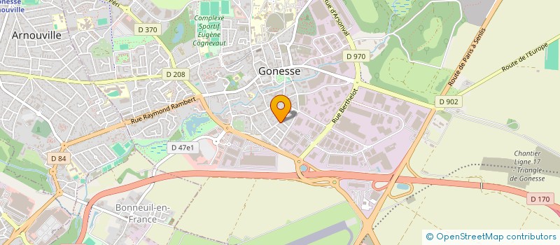 localisation de l'entreprise REAL PACK à GONESSE