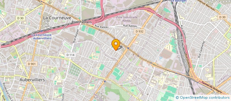 localisation de l'entreprise REAL SHEBANG à LA COURNEUVE
