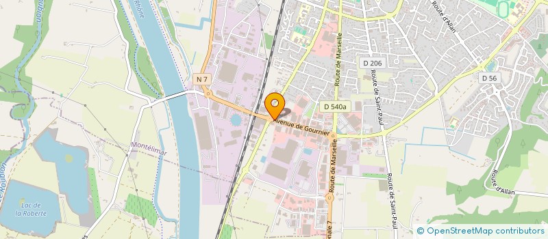 localisation de l'entreprise REAL SIX  MONTELIMAR