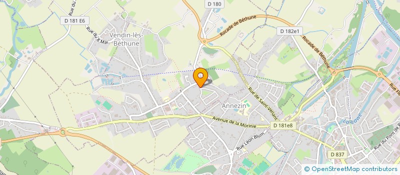 localisation de l'entreprise REAL TR  VENDIN-LES-BETHUNE