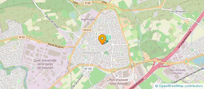 localisation de l'entreprise REAL'TYPICO à VENDARGUES