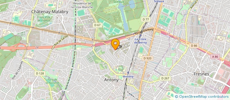 localisation de l'entreprise REAL VIRTUAL FOOD à ANTONY