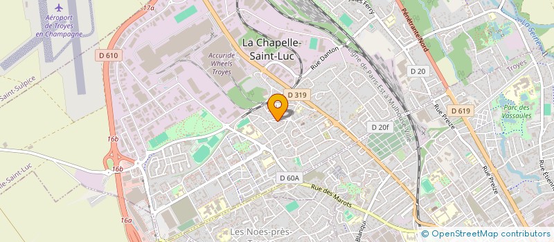 localisation de l'entreprise REALBAT  LA CHAPELLE-SAINT-LUC