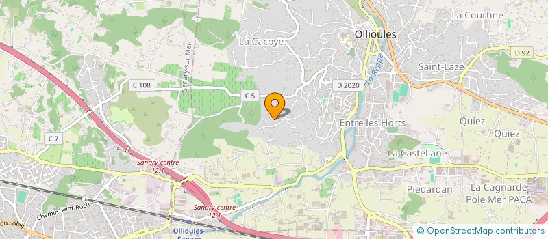 localisation de l'entreprise REALCARE FORMATIONS à OLLIOULES