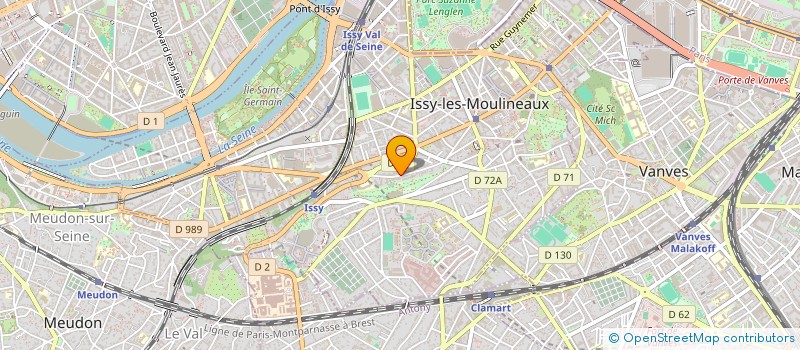 localisation de l'entreprise REALCAST à ISSY-LES-MOULINEAUX