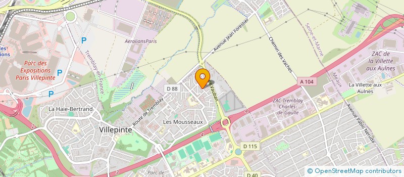 localisation de l'entreprise REALCUT à VILLEPINTE