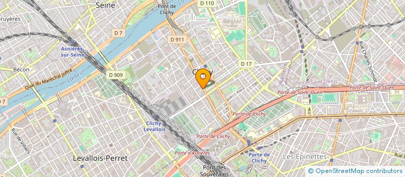 localisation de l'entreprise REALDEVIM SARL à CLICHY