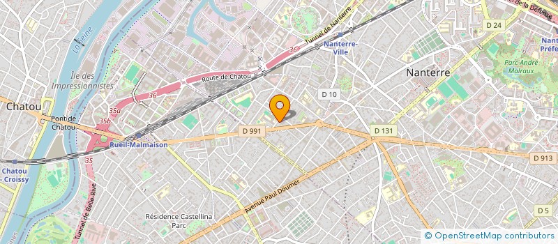 localisation de l'entreprise REALEST  NANTERRE