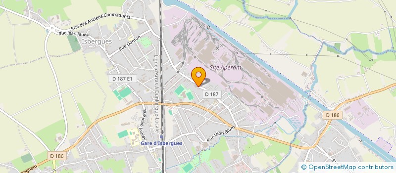 localisation de l'entreprise REALFA  ISBERGUES