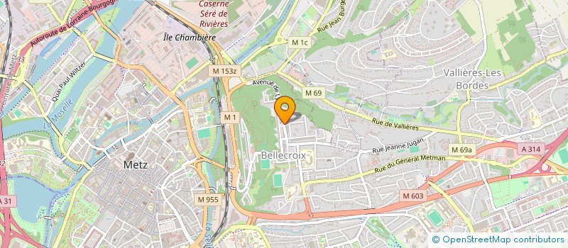 localisation de l'entreprise REALINVEST  METZ