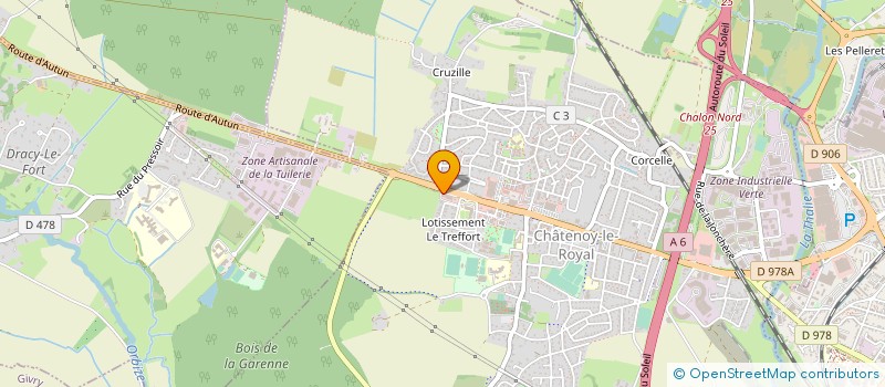 localisation de l'entreprise REALIS ETUD ELECTRIQ ELECTRON AUTOMATIS à CHATENOY-LE-ROYAL