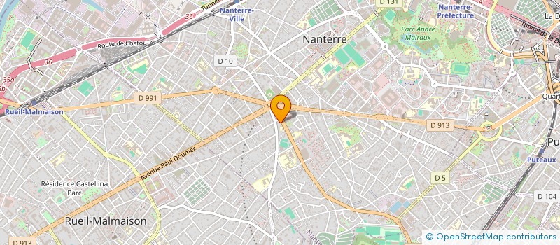 localisation de l'entreprise REALIS ORGANISATION COMPLEXES SPORTIFS à NANTERRE