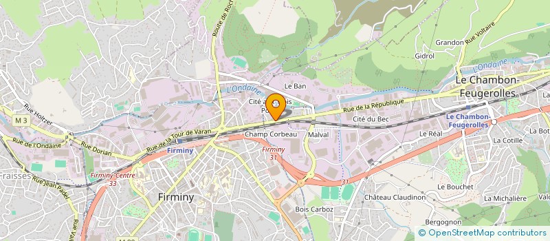 localisation de l'entreprise REALIS SUD EST à LE CHAMBON-FEUGEROLLES