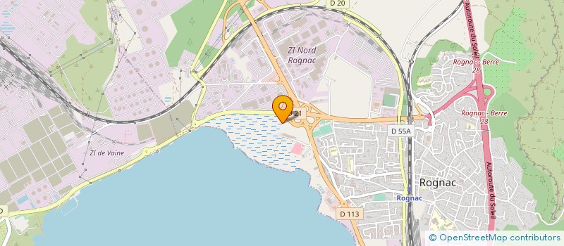 localisation de l'entreprise REALISA OUVRAGES METALI CONDUITS AERAULI à ROGNAC