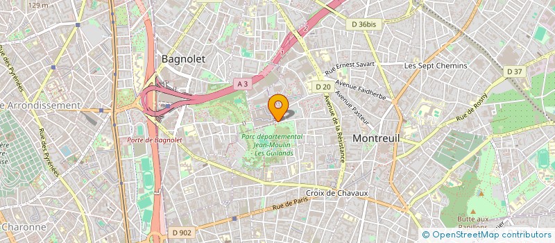localisation de l'entreprise REALISAT ANALYSES INFORMATIQ ET LOGICIEL à MONTREUIL