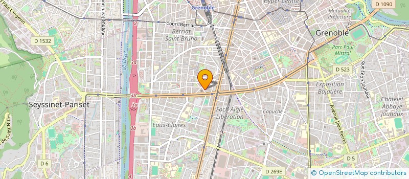 localisation de l'entreprise REALISATION AMENAG URBANISME LOTISSEMENT à GRENOBLE
