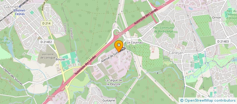 localisation de l'entreprise REALISATION CHAUDRONNERIE ET TUYAUTERIE POUR L'INDUSTRIE  CANEJAN