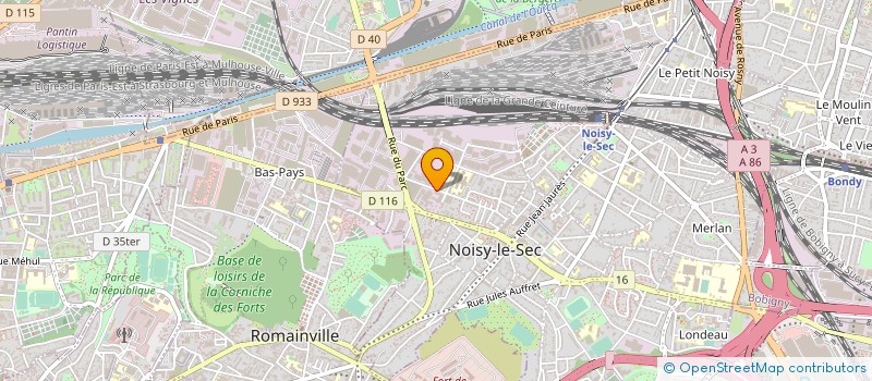 localisation de l'entreprise REALISATION D'EDITION ET DE FACONNAGE à NOISY-LE-SEC
