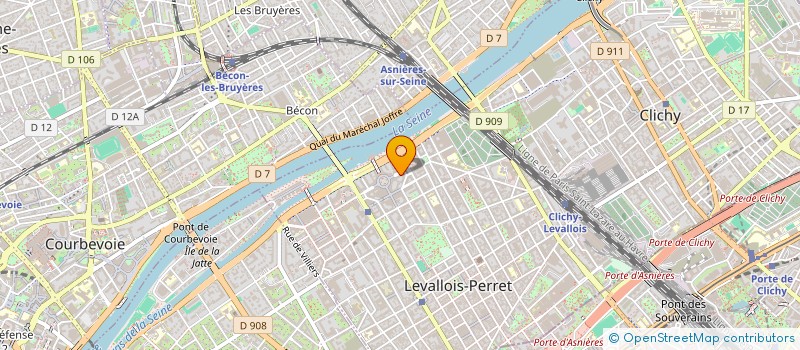 localisation de l'entreprise REALISATION DE SYSTEMES INFORMATIQUES INTEGRES - RS21 à LEVALLOIS-PERRET