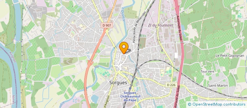 localisation de l'entreprise REALISATION MONTAGE ELECTROTECHNIQUE à SORGUES