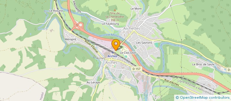 localisation de l'entreprise REALISATION PREPARATION CHAINES TEXTILES à ARCHES