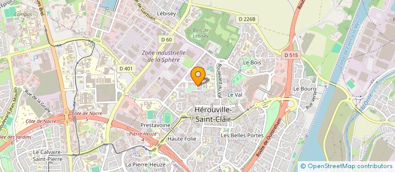 localisation de l'entreprise REALISATIONS BERNARD LEJAMTEL à HEROUVILLE-SAINT-CLAIR