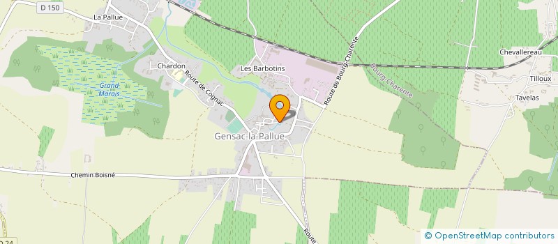 localisation de l'entreprise REALISATIONS CHAUFFAGE SANITAIRE à JUILLAC-LE-COQ