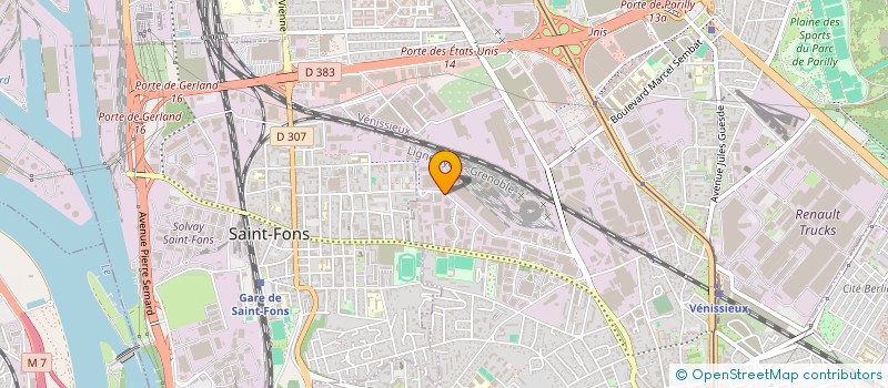 localisation de l'entreprise REALISATIONS ELECTRIQUES ET VISUELLES à VENISSIEUX