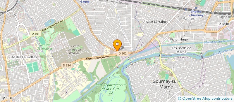 localisation de l'entreprise REALISATIONS ETUDES ET PROTECTIONS à GAGNY
