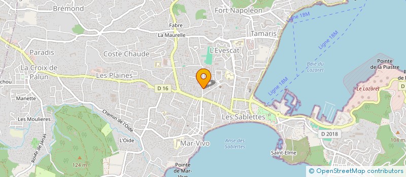 localisation de l'entreprise REALISATIONS FA EBTP à LA SEYNE-SUR-MER