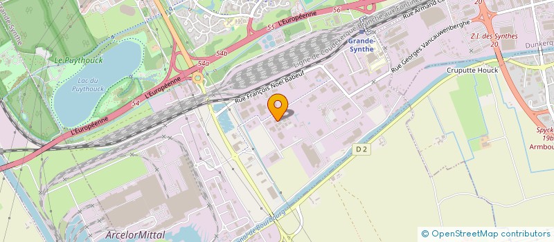 localisation de l'entreprise REALISATIONS INOX CARBONE  GRANDE-SYNTHE