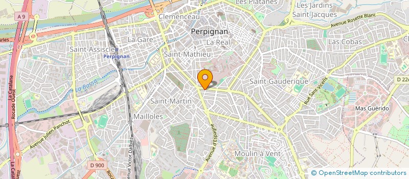 localisation de l'entreprise REALISATIONS PRATS GILBERT  PERPIGNAN