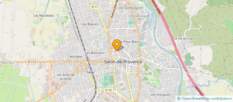 localisation de l'entreprise REALISATIONS PROD CREAT ORG ARTISTIQUES  SALON-DE-PROVENCE