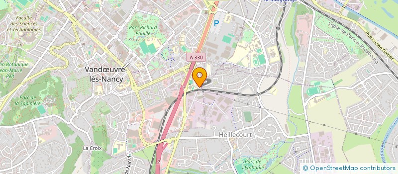 localisation de l'entreprise REALISER FINANCES  VANDUVRE-LES-NANCY