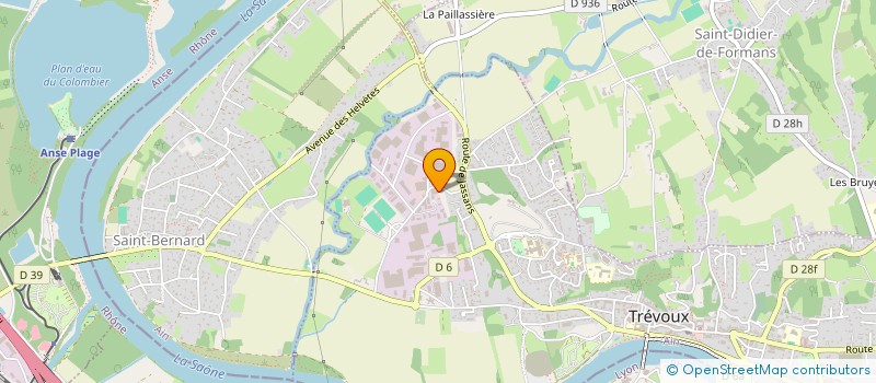 localisation de l'entreprise REALITES ENVIRONNEMENT à TREVOUX