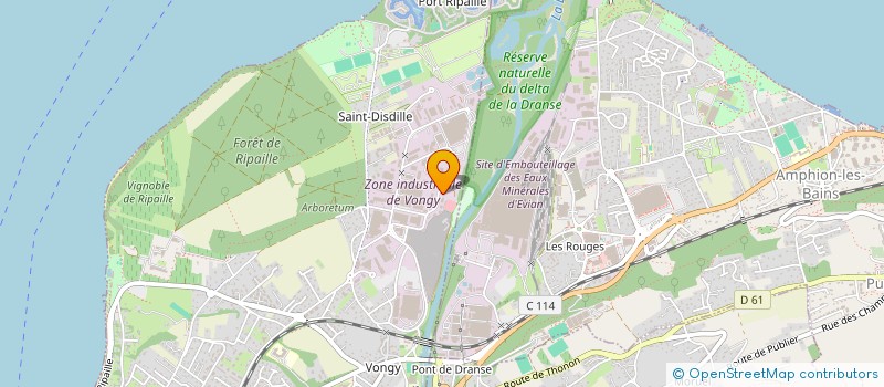 localisation de l'entreprise REALIZ'IMMO à THONON-LES-BAINS