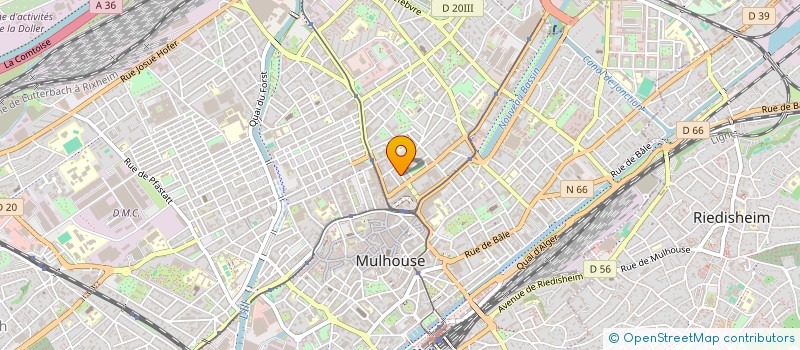 localisation de l'entreprise REALIZ' INOV  MULHOUSE